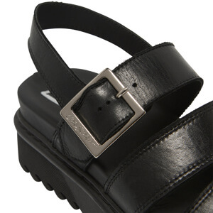 Carl Scarpa Augustine Black Leather Platform Sandals